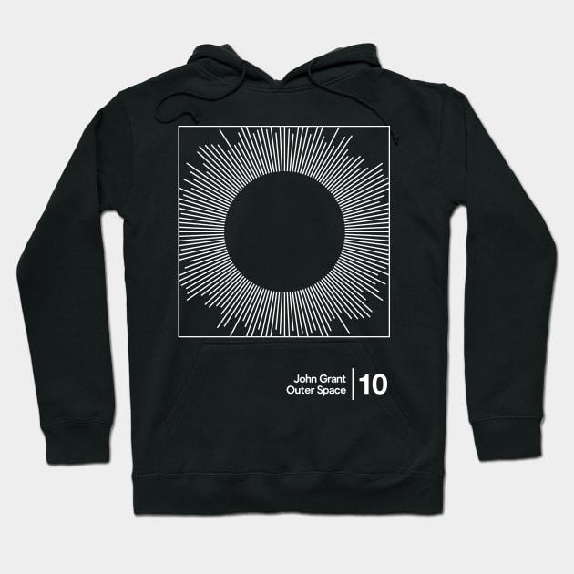 John Grant - Outer Space / Minimalist Style Graphic Artwork Design Hoodie by saudade